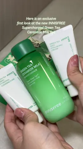 ✨ First Look Alert! ✨ Unbox the NEW INNISFREE Green Tea Ceramide Milk Set 💚 – a lightweight milky essence that deeply hydrates, locks in moisture, and strengthens your skin barrier for that Taeng Taeng (탱탱) plump & bouncy glow 🌿💦 I’m obsessed with the fast-absorbing, non-sticky milk texture – it feels like my skin is drinking it up! Perfect for adding a boost of hydration to your GRWM skincare routine. 🌱 📅 Pre-launching exclusively on TikTok Shop from 26–28 SEP – don’t miss your chance to supercharge your skin! 👉 Save this & stay tuned for the drop! @INNISFREE Singapore @TikTok Shop Singapore   #INNISFREE #INNISFREEsingapore #TikTokShopExclusive #GreenTeaCeramideMilk #readytosupercharge