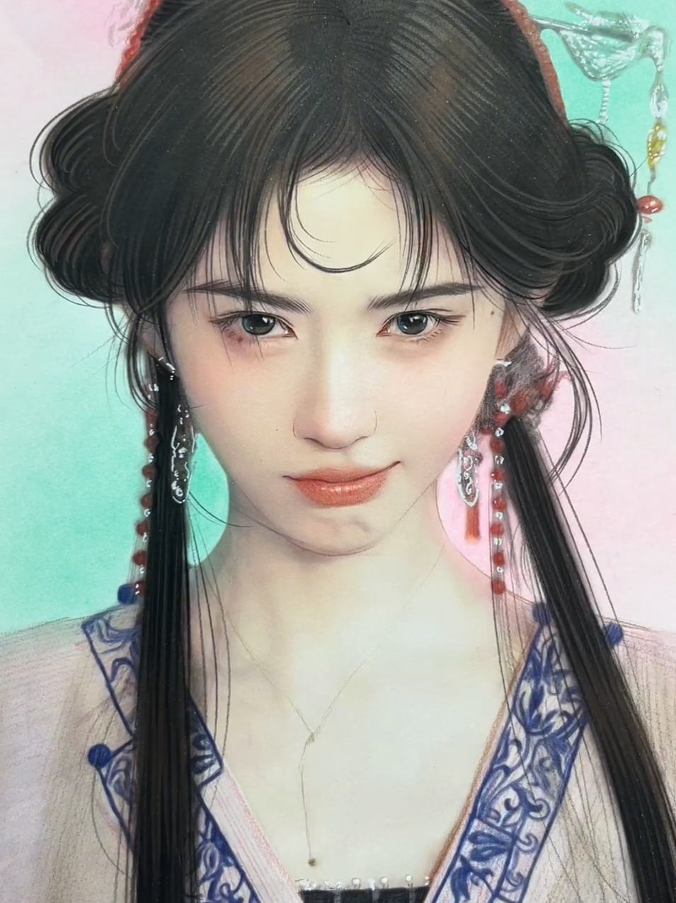 Đủ wow rồi, xém nữa tui tưởng đâu ảnh chụp. Em bé #adai mềm mềm, xinh xinh, thơm thơm Nguồn: dy | 晓曦手绘 #quytkiku #cuctinhy #jujingyi #鞠婧祎 