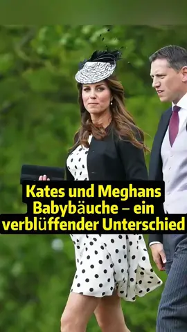 Kates und Meghans Babybäuche - ein verblüffender Unterschied#katemiddleton #meghanmarkle #royalfamily #celebrity 