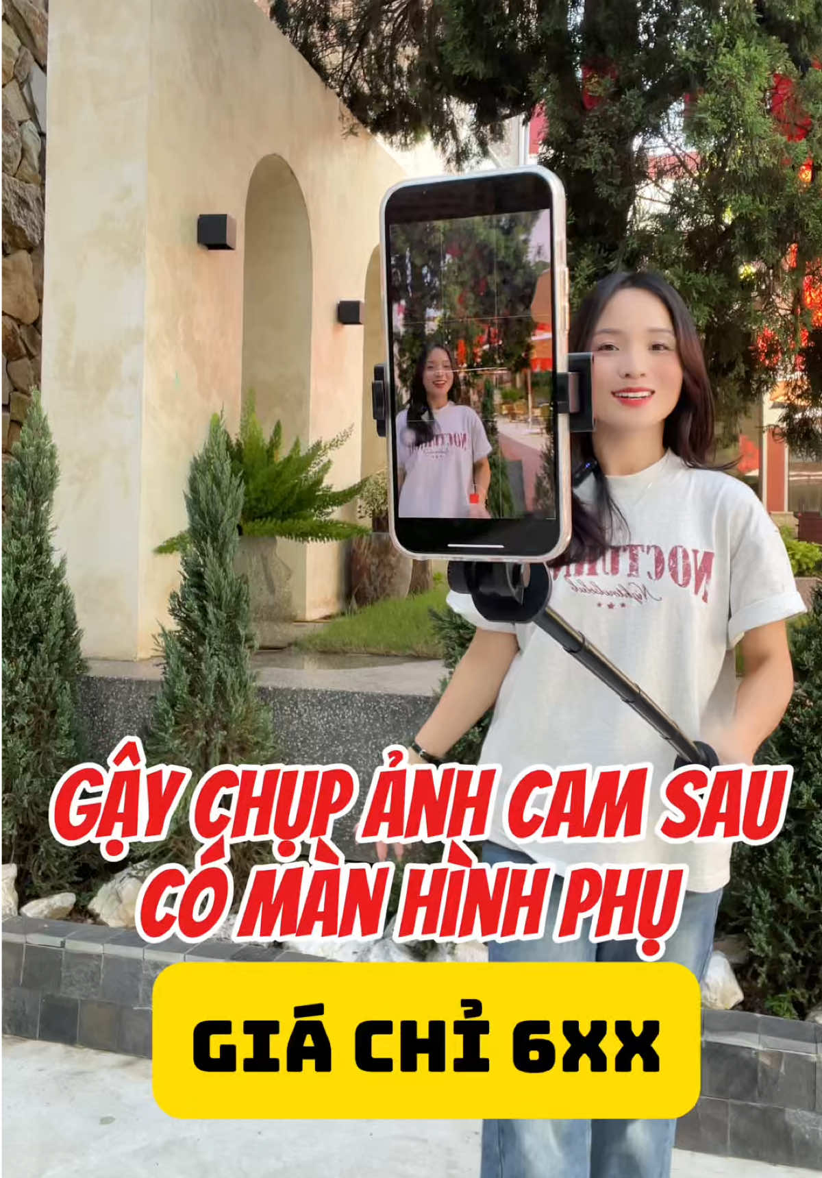 Gậy chụp ảnh CL07 có màn hình phụ #gaychupanhgapgon #gaychupanh #chupanhcamsau 