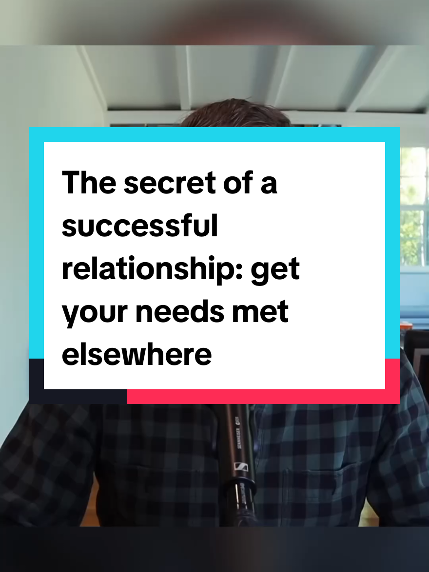The secret of a successful relationship: get your needs met elsewhere | Part 1 #women #dating 