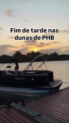 Fim de tarde nas Dunas 😮‍💨 #parnaiba #litoral #barco #passeio 