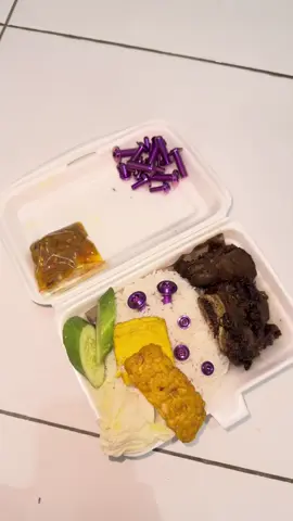 Nasi, daging + 3T (Tahu, Tempe, Titanium) #bauttitanium 