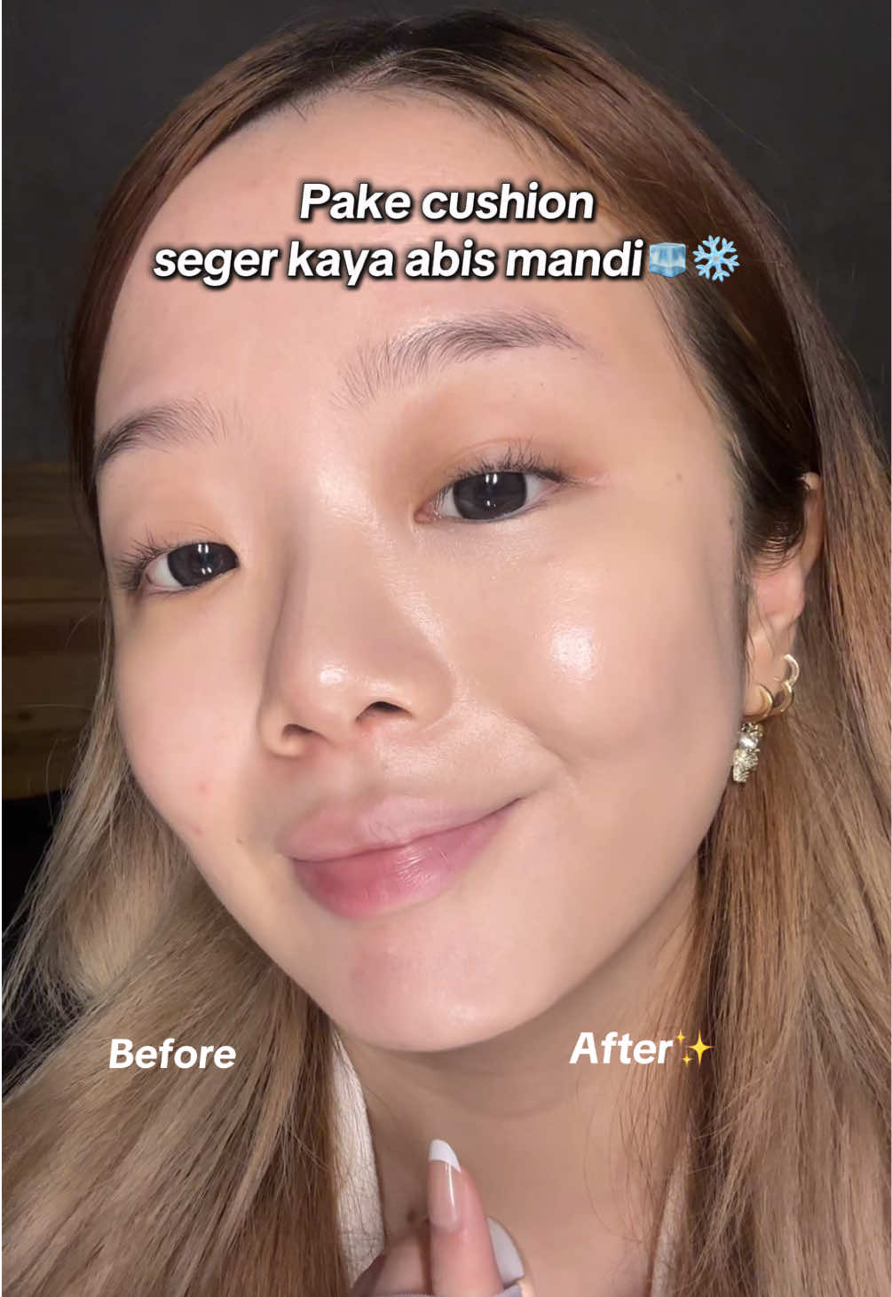 Kek skincare an🙌 second skin bgtttt💕#glowyskin #glowymakeup 