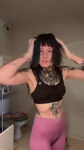 When your black isn’t black enough #altgirl #ink #hairtok #girlwithtattoos 
