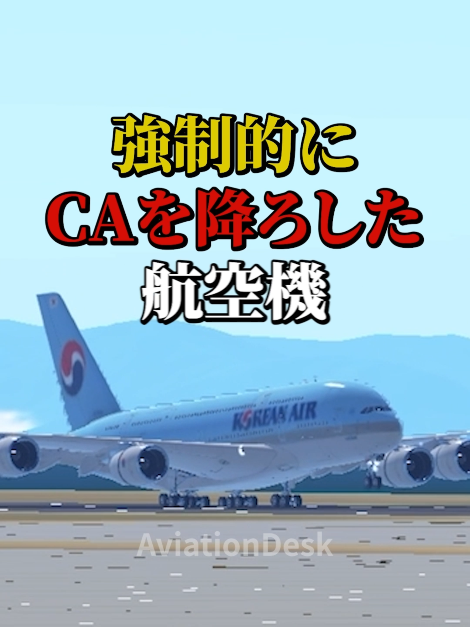 強制的にCAを降ろした航空機 #航空機 #飛行機 #空港