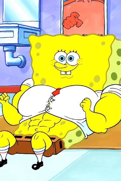 SpongeBob turned into a muscle man #fyp #tiktok #usa #animation #spongebob 