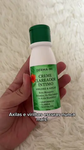 ✨ Diga adeus às manchas escuras em axilas e virilhas! O Creme Clareador Íntimo Derma-Mi chegou para uniformizar, clarear e revitalizar sua pele, devolvendo confiança e bem-estar todos os dias. 🌸💚 💡 Fórmula poderosa com: ✔️ Rosa Mosqueta ✔️ Niacinamida 5% ✔️ Ácido Mandélico 🌟 Resultado: pele clara, uniforme e saudável! 👉 Garanta já o seu e comece sua transformação hoje mesmo! #ClareadorÍntimo #CuidadosPessoais #BelezaFeminina #AxilasClarinha #VirilhaClara   