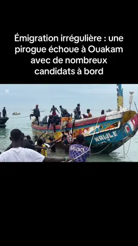 Émigration irrégulière : une pirogue échoue à Ouakam  avec de nombreux candidats à bord #emmigration #fyp #pastef #sonko #immigration 