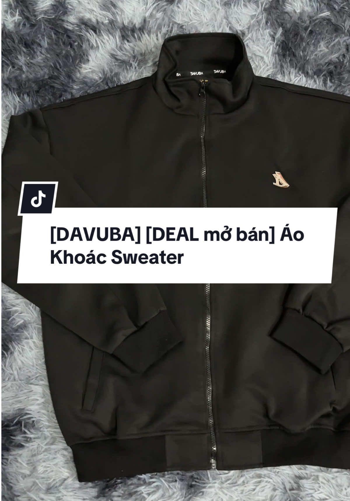 [DAVUBA] [DEAL mở bán] Áo Khoác Sweater Zip Logo Kim Loại Chất Nỉ 2 Da Nam Nữ ✨#xuhuong #aokhoac #aokhoacsweater #aosweater #thoitrangnam 