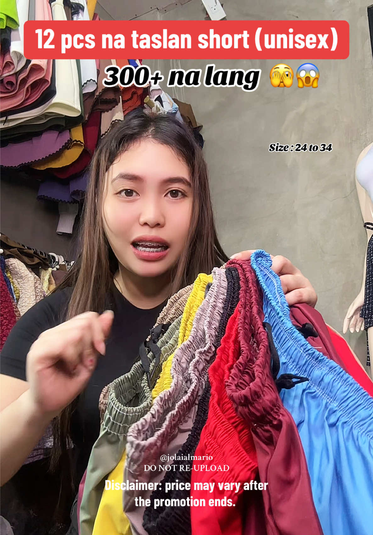 12 pcs na taslan short ( unisex) . Ang ganda guys . Ibili nyo na mga asawa or bf nyo . #taslanshorts #12pcstaslanshorts #fyp #unisexshorts 