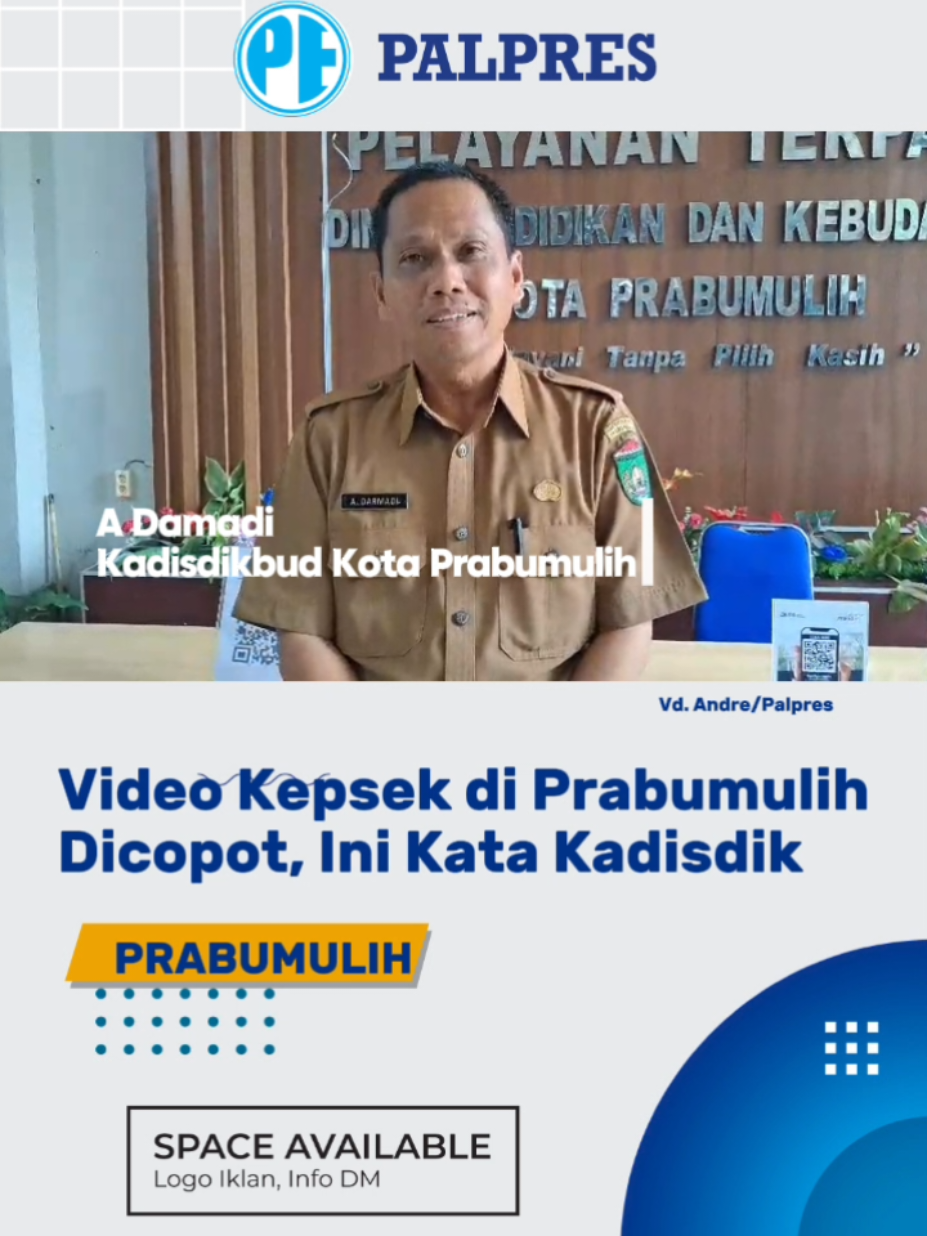 Tanggapan Kadisdikbud Kota Prabumulih Video kepsek yang dicopot #kadisdik #kepalasekolah #prabumulih #mutasi 