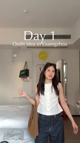 ootd guangzhou day 1 #OOTD #OOTD #TikTokShopFashion #ไอเดียแต่งตัว 