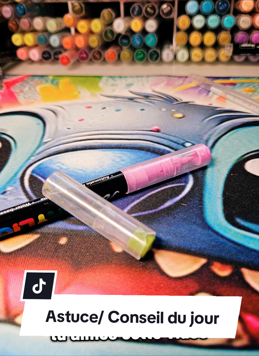 Pourquoi conserver tes bouchons de feutres acryliques ? Je t'explique tout dans cette courte vidéo. Connaissais tu cette astuce? #astuce #guangna #acrylicmarker #feutreacrylique #coloriagesmysteredisney 