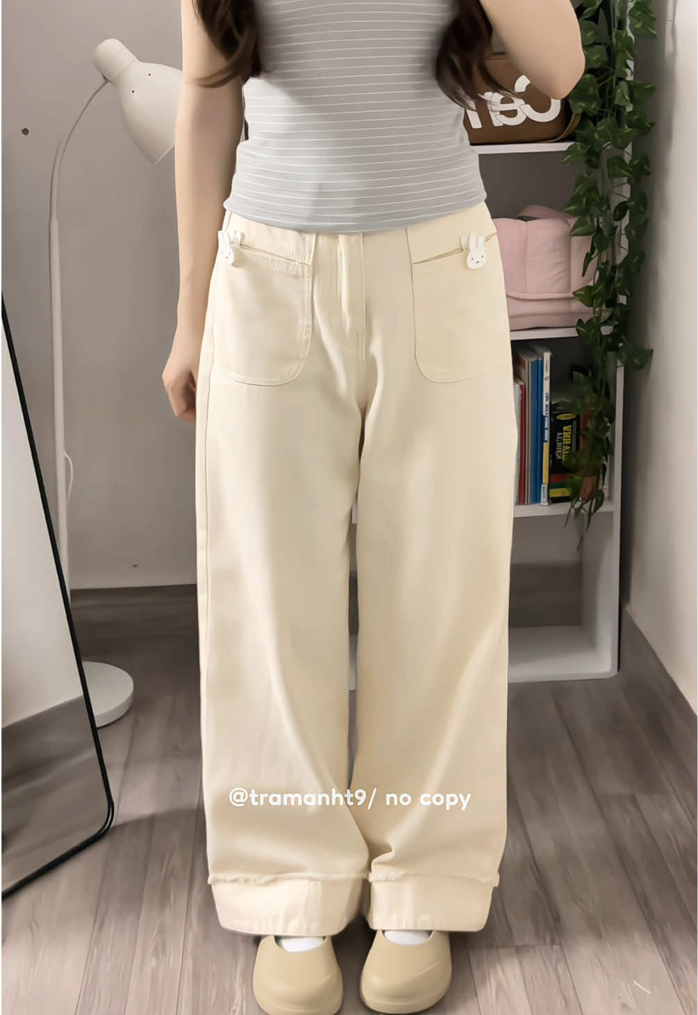 Tui kiếm đc mẫu quần jean form xinhh mà k phải cắt gấu cho mí bà 🍄 lùn như tui nè🫶🫶 #unboxing #reviewlamdep #quanjean #saramia #jeans 