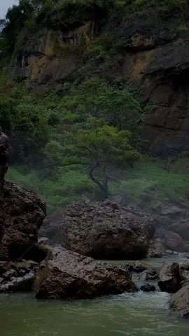 Peace with waterfall sound 🍃💙 #adventure  #nature  #waterfall  #bitrav  #fyp     