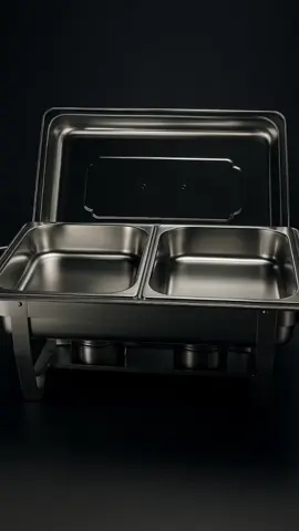 Rechaud Inox 9 Litros 1/2/3 Panelas Banho Maria 2 Cubas Buffet #buffet #panelas #panela #comida 