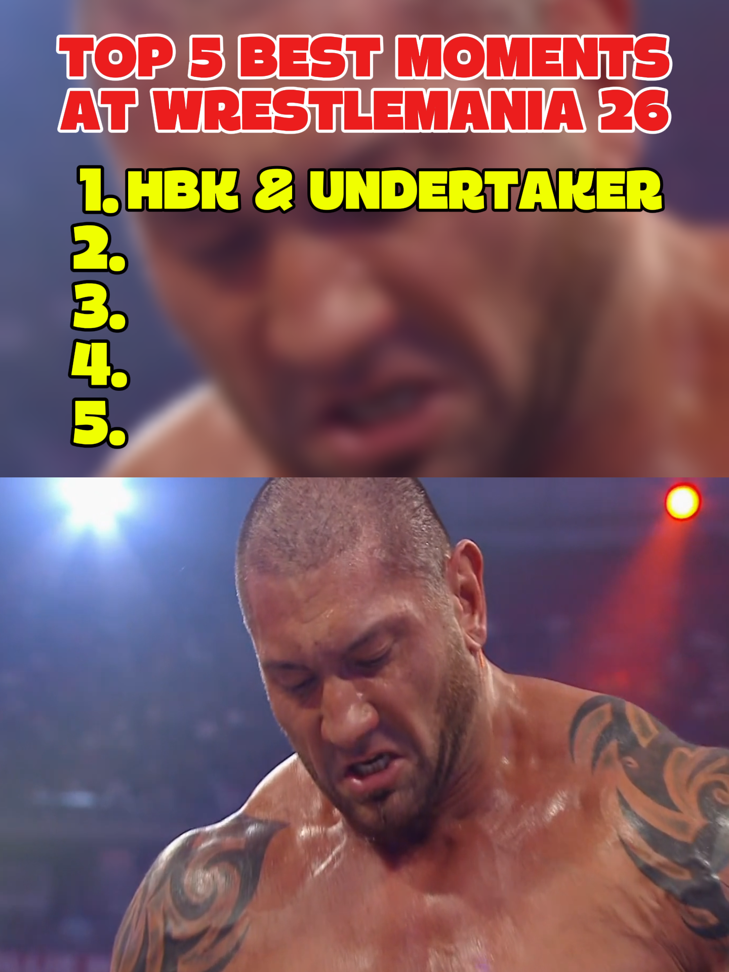 TOP 5 Best Moments AT Wrestlemania 26 #WWE #wweraw #wwefan #wwetiktok #wwesmackdown #wwefans #wwechallenge #fyp #fypシ #foryoupage #brocklesnar #randyorton #codyrhodes #romanreigns #johncena #WrestleMania #sethrollins #wweuniverse #cmpunk #therock