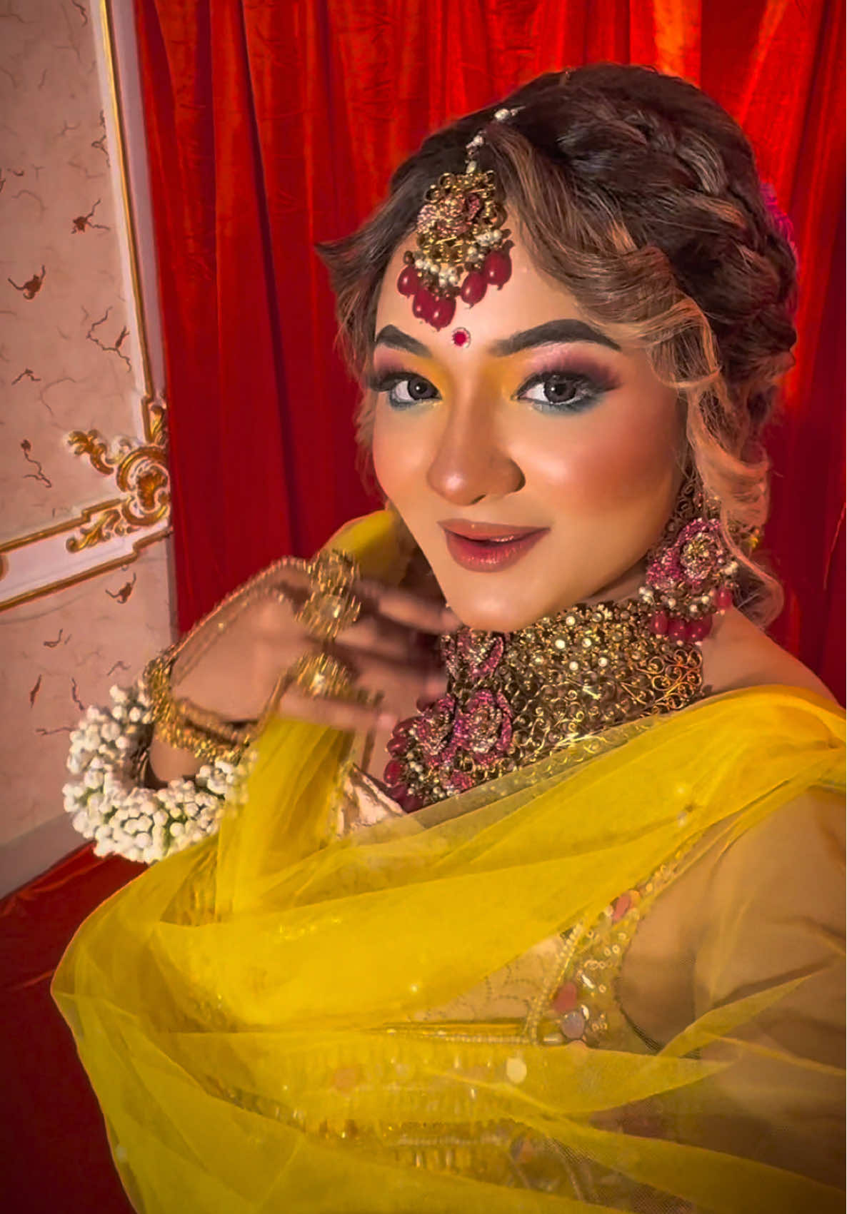 Transition alert ‼️  Mua - @@Mayhar’s makeup touch##pronomenafi##zereepro##bridalshoot 