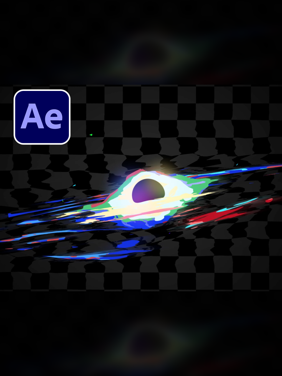 Painted Black Hole! I recorded entire process and it's up in my store for free (link in bio) This was part of group session in my discord server. Join it so you don't miss next one! #VFX #aftereffects #blackhole #behindthescenes 