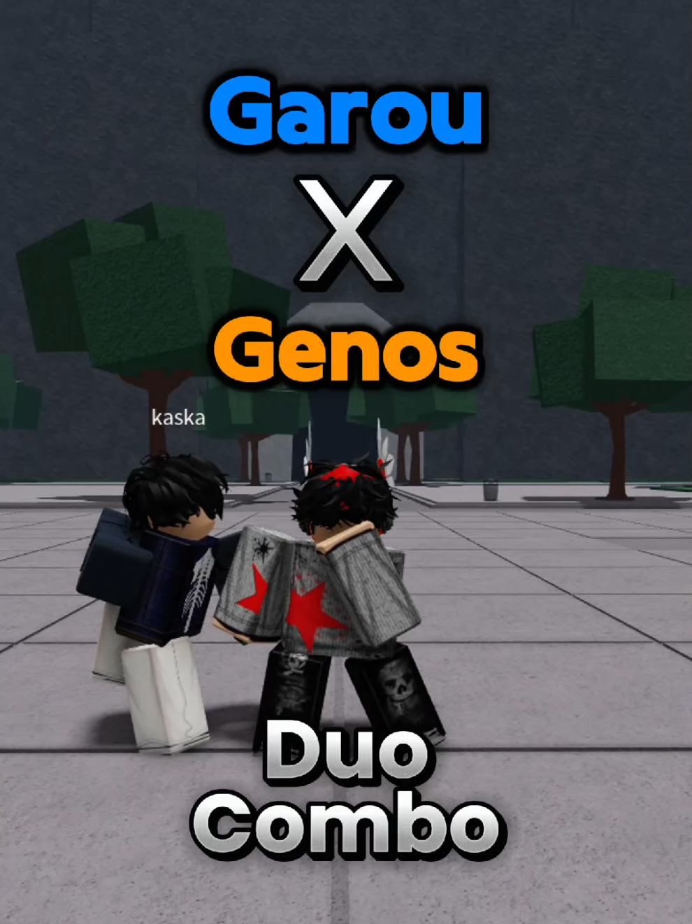 Garou X Genos Combo || The Strongest Battleground #thestrongestbattlegrounds #roblox #pvp 