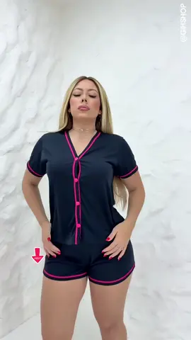 Pijama Americano feminino #pijama #confortoeestilo #modafeminina #pijamas  #tiktokshop 