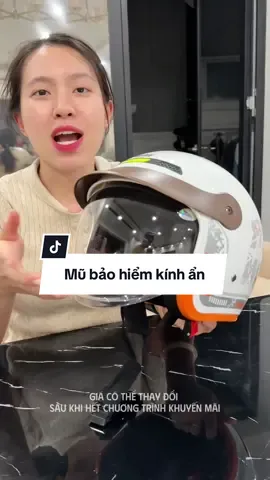 Mũ bảo hiểm có kính ẩn rất tiện  #mubaohiem #mubaohiemnuadau #mubaohiemmasontex #mubaohiemthoitrang #ngocngannga 