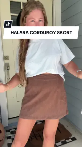 Corduroy skorts are back! #halaracorduroy #corduroyskort #thanksgivingoutfit #tiktokshoprestock @Halara 