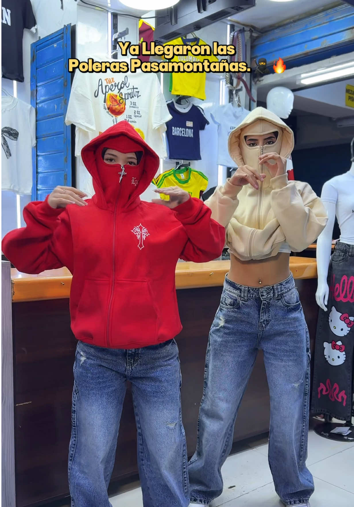 Poleras Pasamontañas. 🤩🔥📍GAMARRA📍 Pedidos al: 986 748 163. 🛒 #fyp #balaclava #gamarra #enviosatodoelperu #viral  