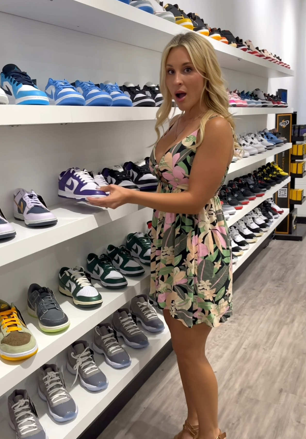 Vikes game day shoes?! #TrendingRae #TikTokFashion2025 #CityStyleTok #FashionWalkReel #DressTrend          city outfit walk | lifestyle fashion inspo | trending dress video | style walk with attitude | real life fashion reel Alt Text: Woman walking confidently in a stylish outfit, showcasing a modern streetwear but classy look with age-positive fashion inspiration.