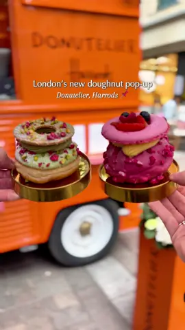 London’s new doughnut pop-up 🍩✨☕️⁣ ⁣ Donutelier, brings its signature artistry to Harrods with a limited-time van pop-up. ⁣ ⁣ Running from 5th September – 18th October, the van will be stationed outside the iconic 📍Knightsbridge store, offering a taste of Donutelier’s craftsmanship in a unique, street-level setting.⁣ ⁣ Much like a fashion atelier, Donutelier’s pâtissiers intricately design each donut using classical pastry techniques with a modern twist on French patisserie. For this pop-up, the van will be serving house blend coffee alongside a curated menu of their most-loved creations. ⁣ ⁣ A highlight is the Dulcey Pecan doughnut, filled with blonde chocolate, caramelised pecans, and golden sable biscuit chunks, available exclusively at Harrods after leaving the main store menu this month.⁣ ⁣ Every doughnut is crafted like a pastry work of art: fillings, glazes, and toppings are all made in-house, with a focus on flavour, texture, and visual wow.  ⁣ ⁣ Signatures include things like Pink Royal (wild berry cream, meringues, raspberries), Pistachio (chantilly cream, marbled pistachio, almond sable) and Dulcey Pecan  (Caramel, Vanilla Cookie Cream)⁣ ⁣ ##london##harrods##donuts##londontiktok##londongirl