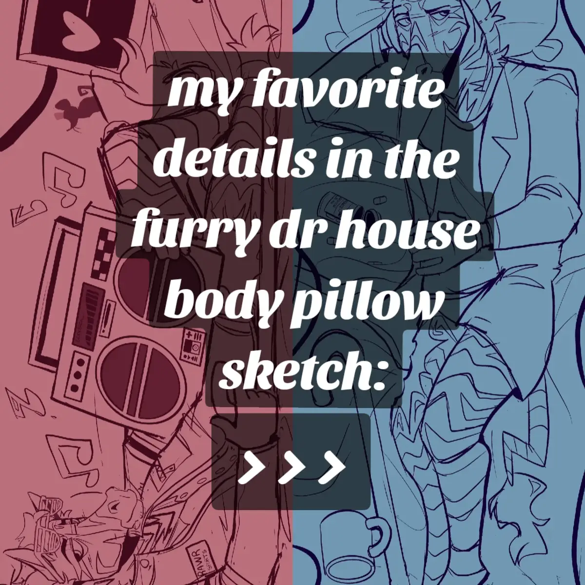 im working on something CRAZY as we speak 🦓🦓🦓 I can't contain myself everyone look at the sketch!!!! the first dr house body pillow and he's a furry HELL YEAH #drhouse #housemd #housemdtok ##gregoryhouse #furryart 