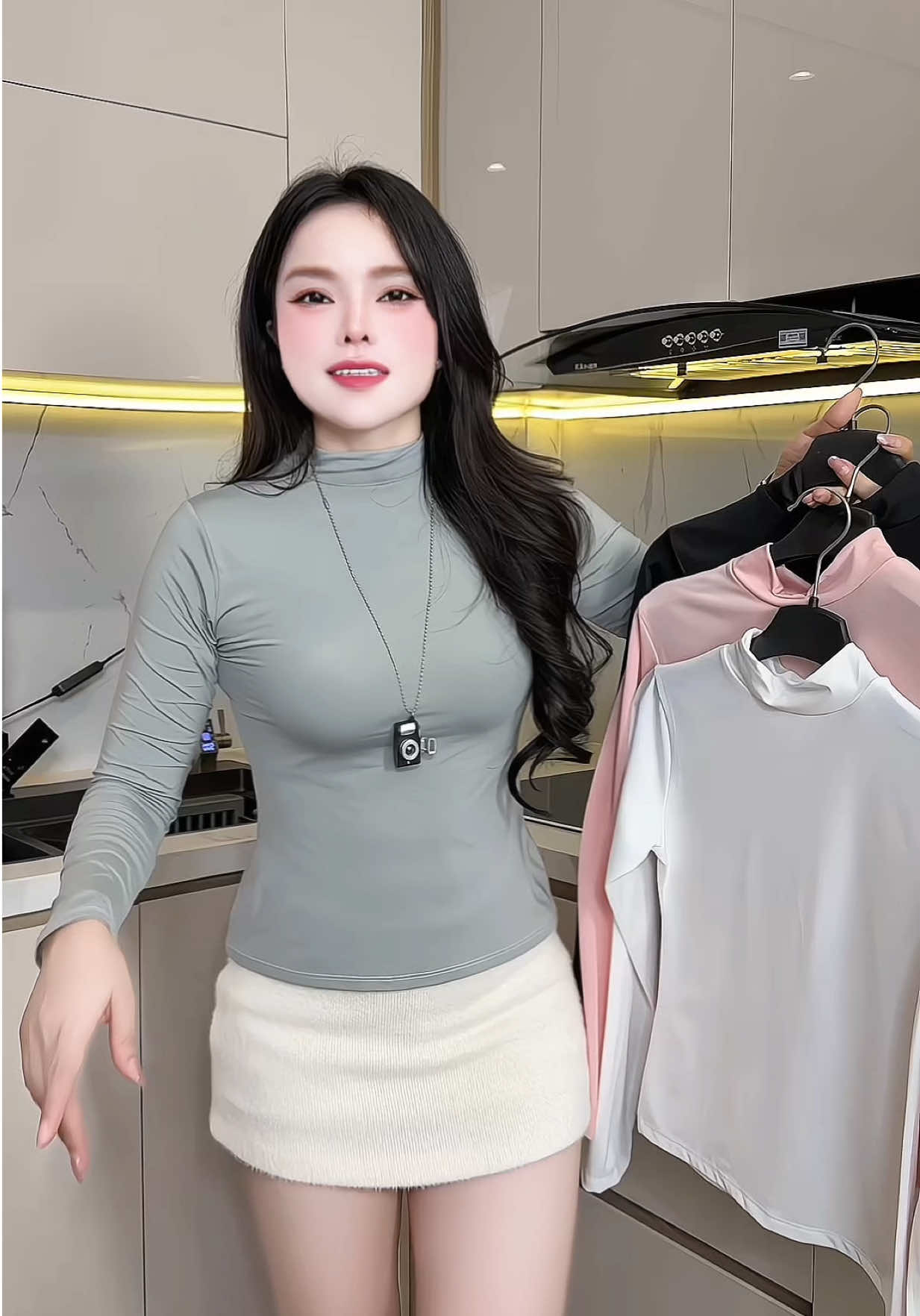 Combo ba áo thun lạnh  dài tay dễ mang dễ mặc nay lại hơi giá rẻ lắm luôn í #aothunlanh #aothuncaoco #aothun  #aothunnu #aothunnuxinh