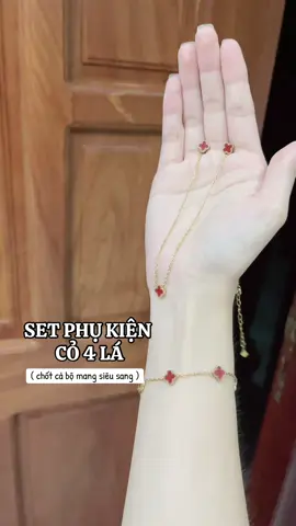 Gợi ý set phụ kiện sang xịn cho mấy bà, cả bộ zá chưa đến 200k 🌸🍃 #cobonla #phukien 