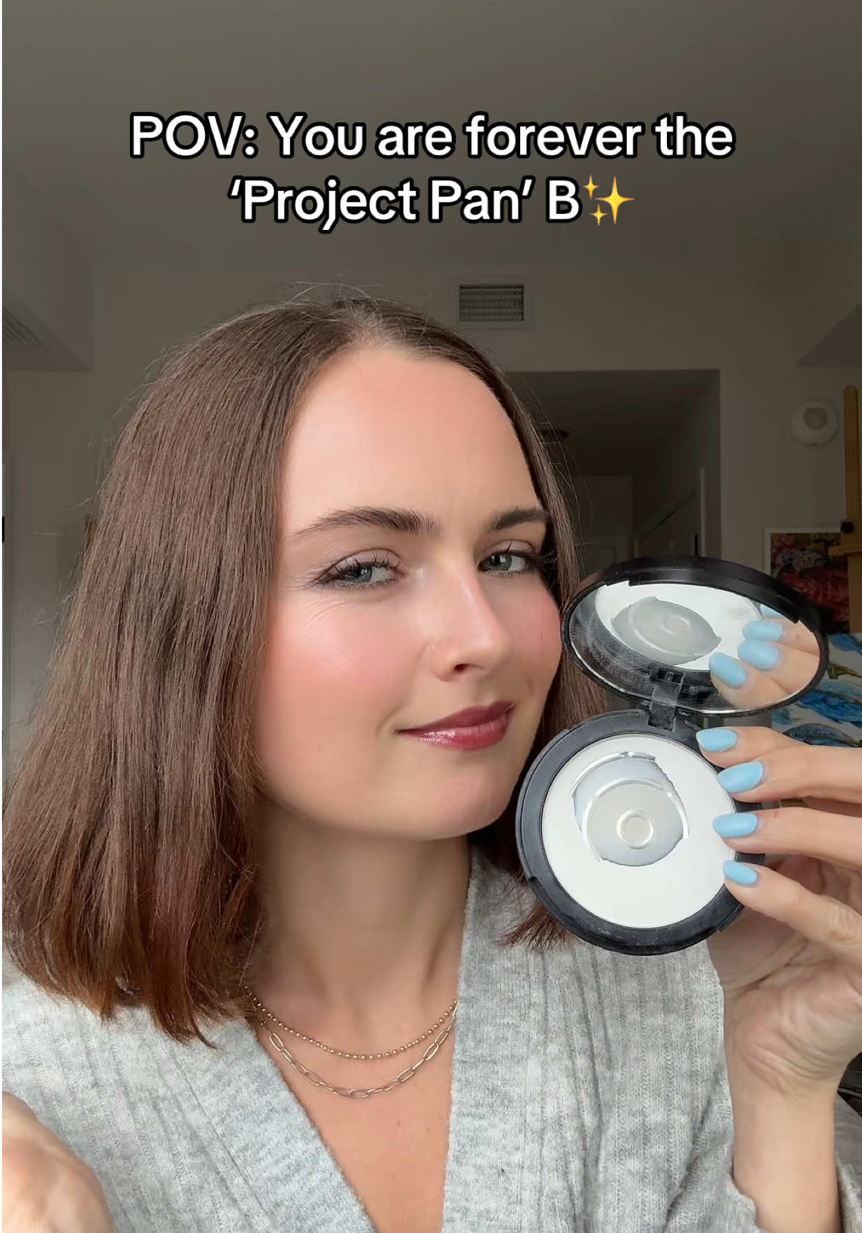 There is nothing more satisfying than finish makeup you have 🩵. P.S. The powder I am showing is by e.l.f., but guys..I won’t recommend buying it 🤓 #empties #beautyblogger #beautyblog #beautybloggers #reletable 