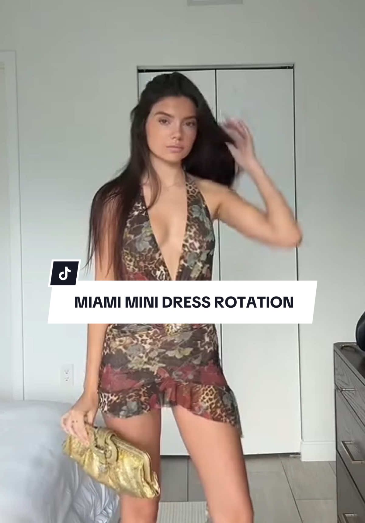 From dinner reservations straight to the clubs 🌴✨ @Ryder shows us the dream mini dress rotation --- bold colors + gold details made for Miami nights 🥂🌆 #revolve #nightoutfits #miamioutfits #minidress
