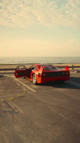 Perfect beach date ♥️ #ferrari #f40