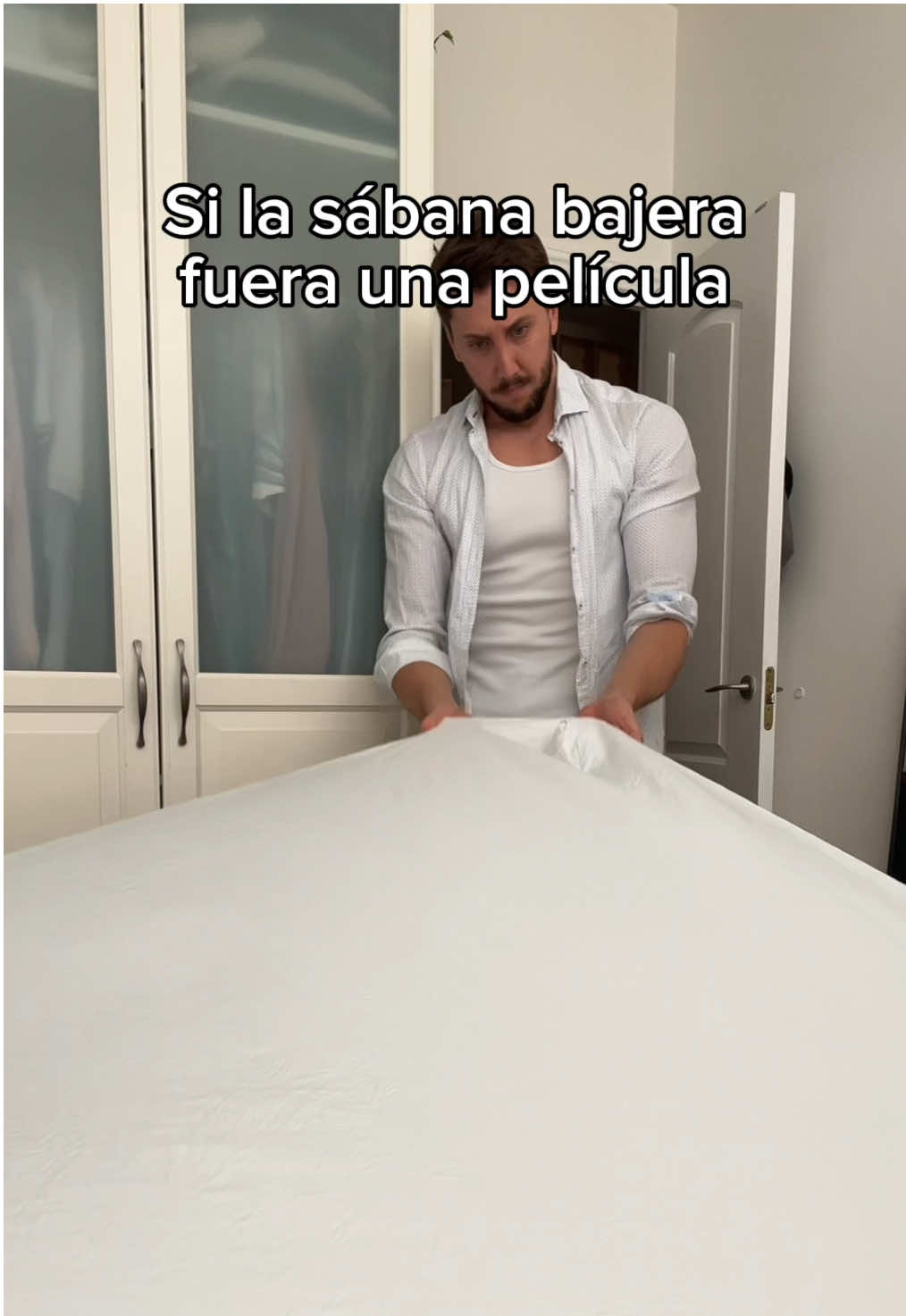 Ahora paso de doblar las sábanas 😂
