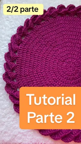 Segunda e última parte do tutorial ondas ou trançado. Se vc for iniciante tb consegue fazer.#creatorsearchinsights #sousplast #tutorial #passoapasso #croche 