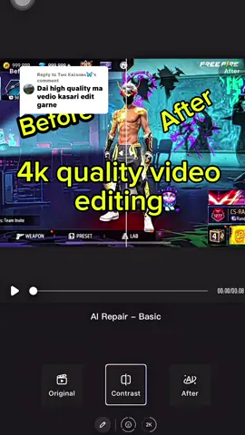 Replying to @Tᴍɢ ᏦʀᎥsʜɴᴀ🦋 how to make 4k quality video full watch this video #4kqulityediting #krishnadon #share #repost #followme 