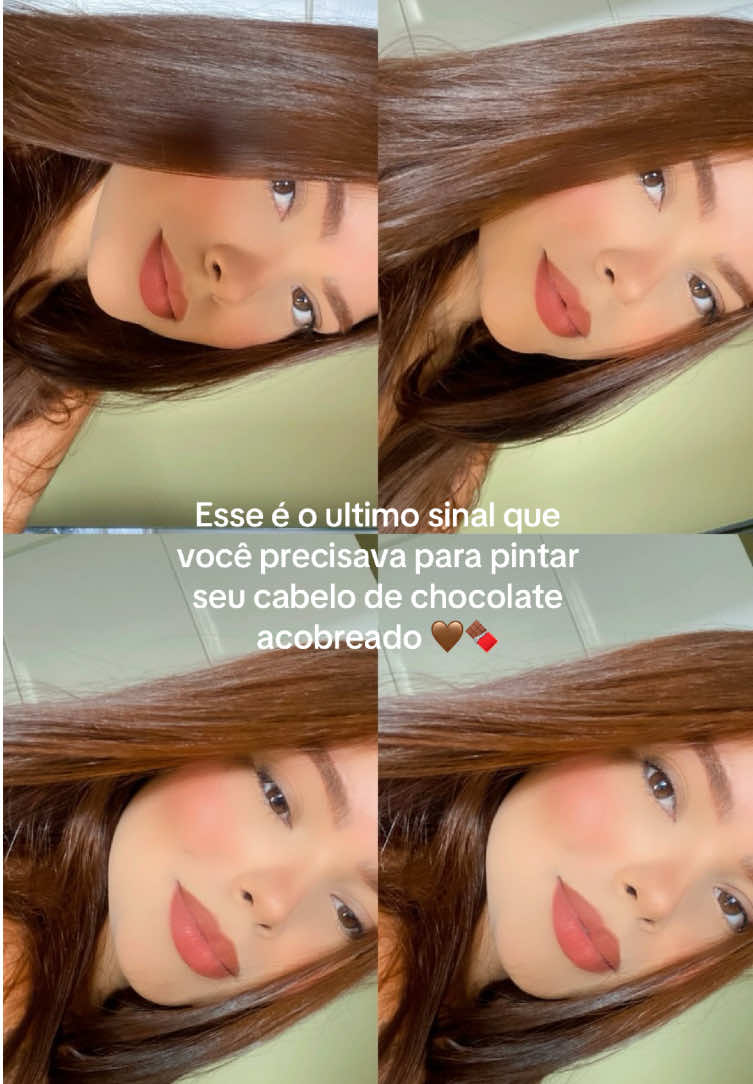 Meu cabelo chocolate #ruivo #cabelochocolate #ruivoacobreado 