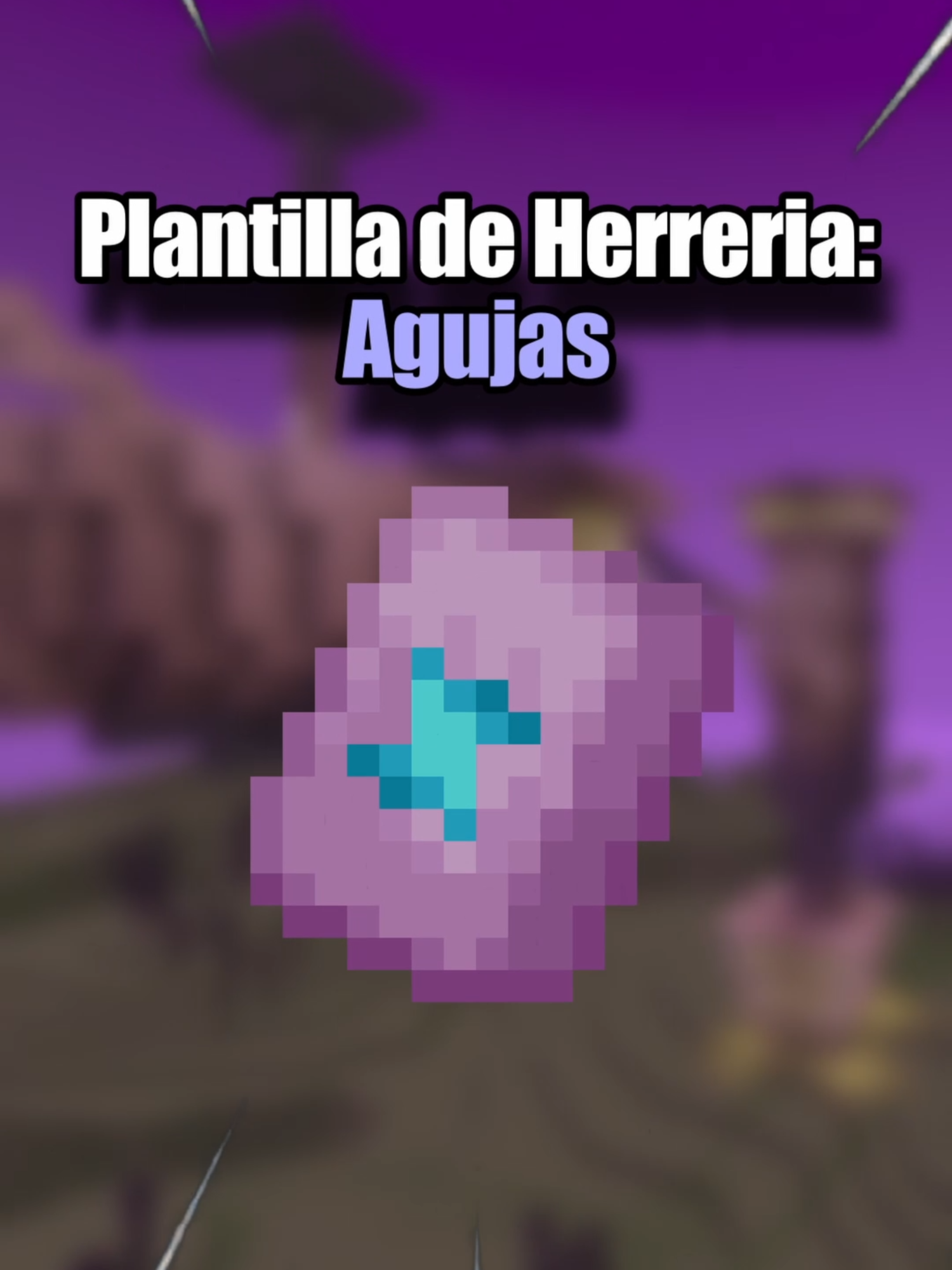 Cómo Conseguir la Plantilla de Herrería de Agujas en el End 🏯#Minecraft #minecraftbedrock #curiosidadesminecraft