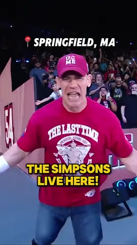 when in Springfield... 😂 #WWE #JohnCena