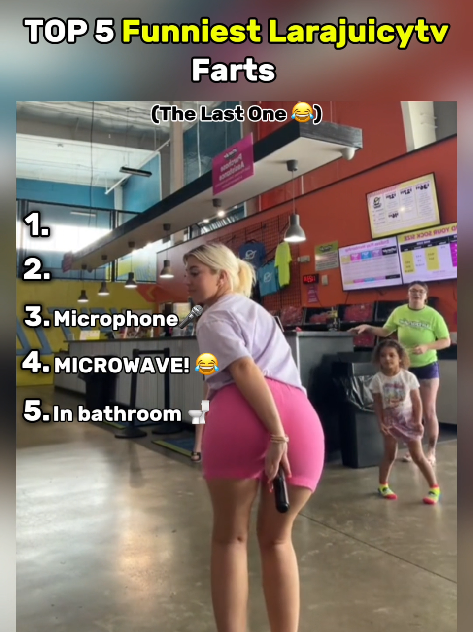 Top 5 Funniest Larajuicytv Farts That’s Had Crying Laughing!🤣 #fyp #foryoupage #funny #ranking #viral #fart #prank #public #trending #ukhumour 