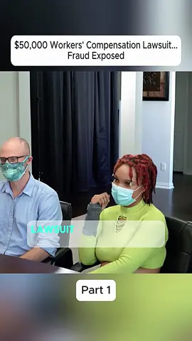 $50,000 Workers' Compensation Lawsuit...Fraud Exposed 1 #videoviral  #scam  #woman  #man  #tiktok 
