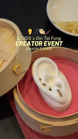 #hosted cutest collab of the year award 🏆 goes to @Studs👂Ear piercing & earrings and Din Tai Fung  🥟🥢 