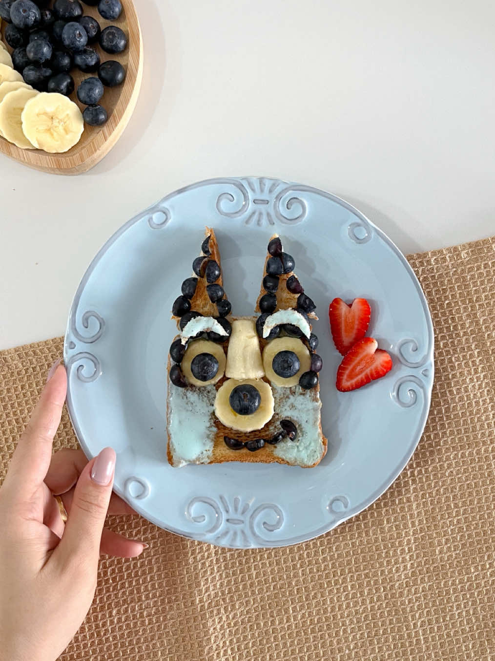 Bluey ✨ #ludico #bluey #toast #foodart #lancheira 