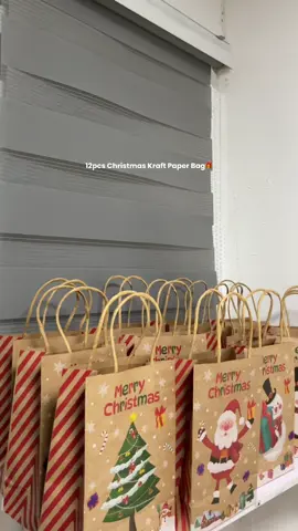 12pcs Christmas Kraft Paper Ba #christmas #giftbag #paperbag #kraftpaperbag #christmasgift 