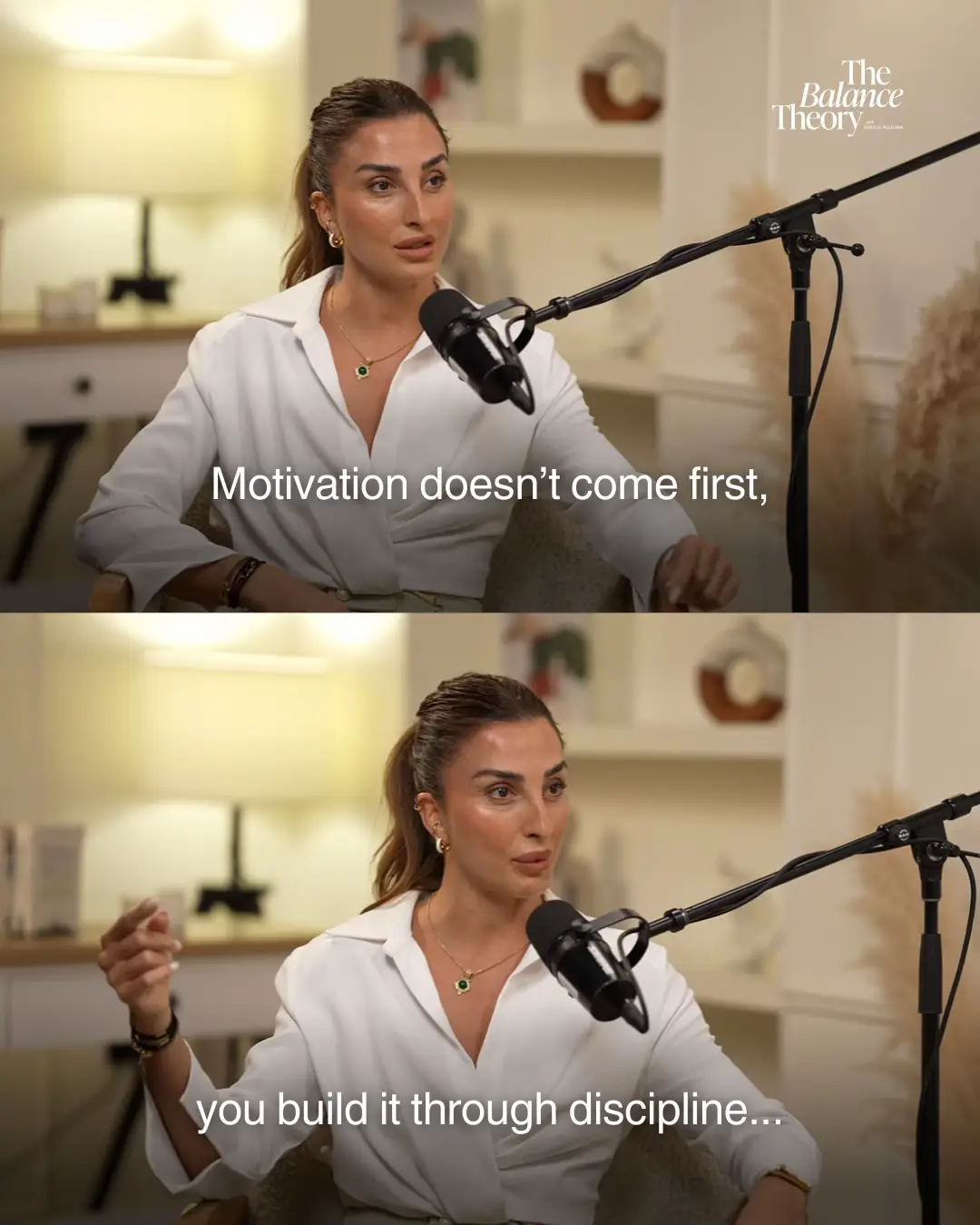 When you commit to small daily habits, you start to see progress. That progress builds momentum, and momentum fuels motivation. Don’t wait for motivation to arrive before you act. Take action, stay consistent, and let motivation follow. Full episode now on The Balance Theory Podcast. #podcast #interview #advice #motivation #motivational 