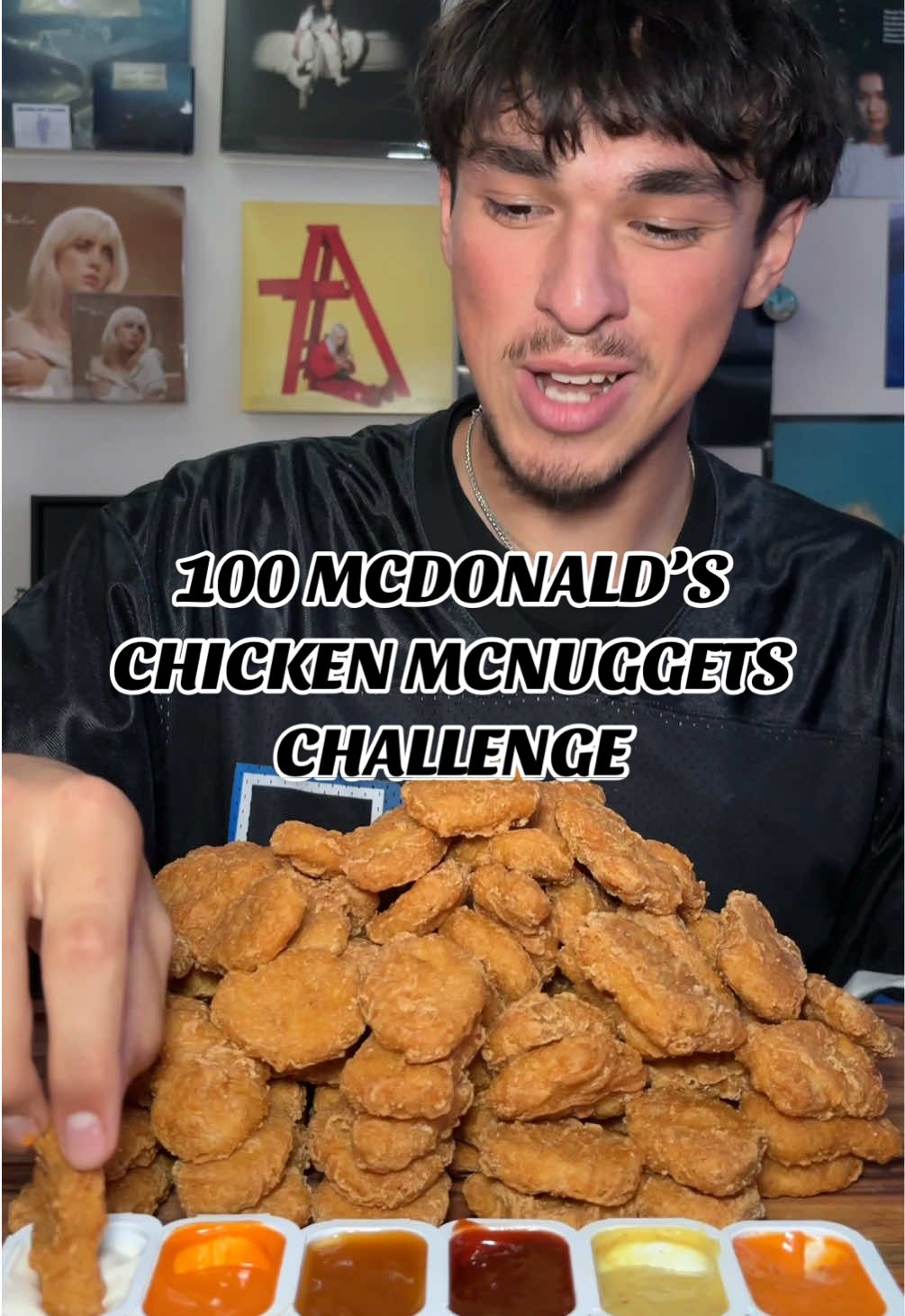 100 mcdonalds chicken mcnugget challenge for 100k followers! how many mcnuggets could you guys eat in one sitting 🤔 @McDonald’s  #mcdonalds #mukbang #fastfood #Foodie #foodchallenge 
